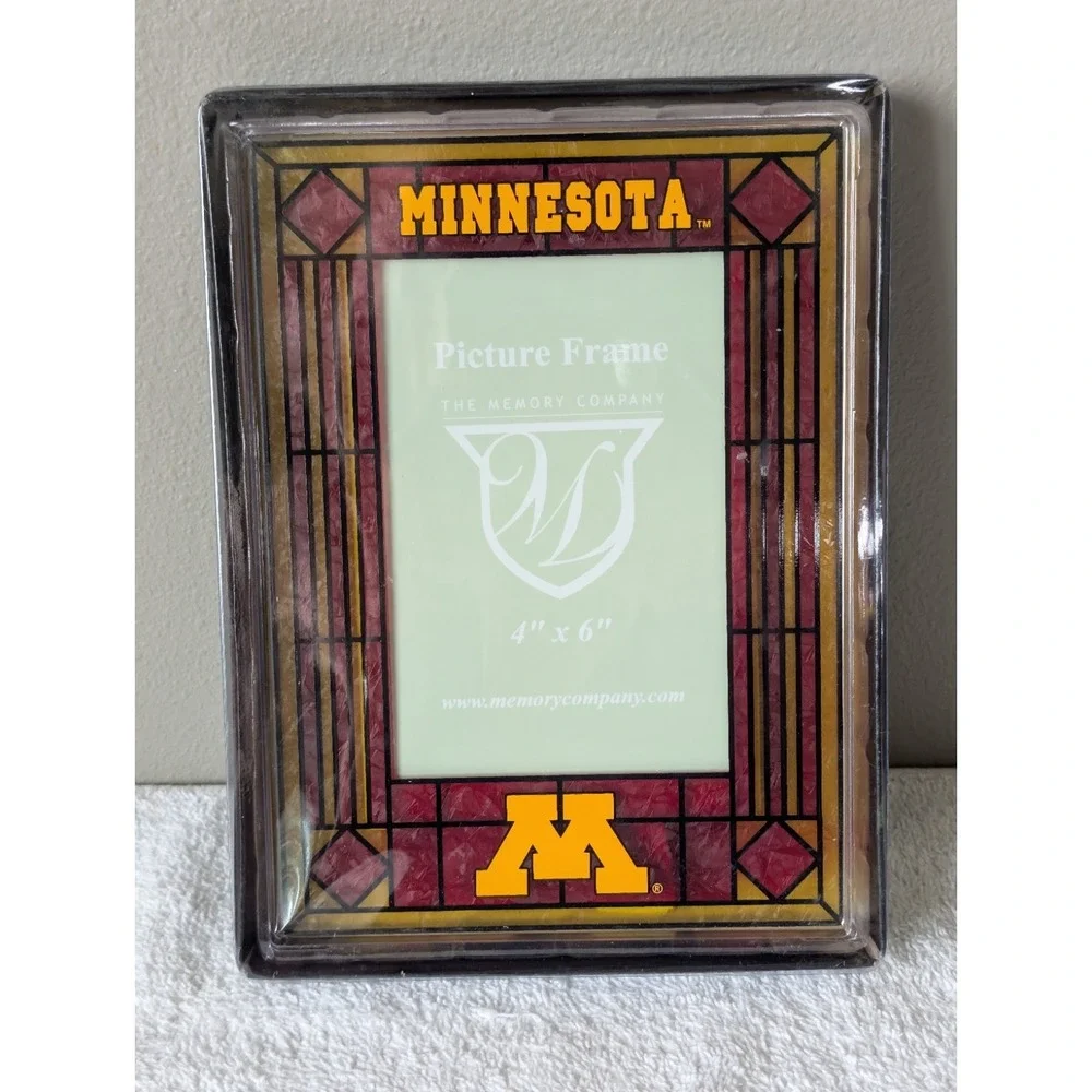 Minnesota College Art Glass Picture Frame Vertical University The Memory Company